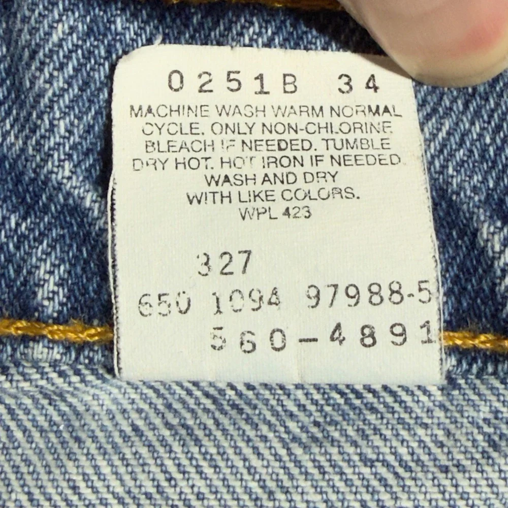 Levi's 560 Loose Fit Tapered Leg Jeans Mens 38x33 Blue Vintage Made in USA 90s‎